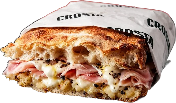 Piemontese schiacciata wrapped in Crosta paper