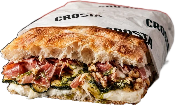 Riviera schiacciata wrapped in Crosta paper