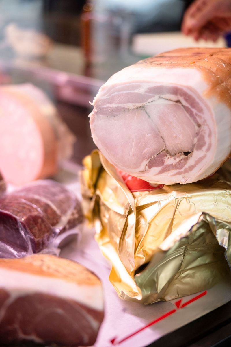 Italian cold cuts and porchetta in the Crosta counter