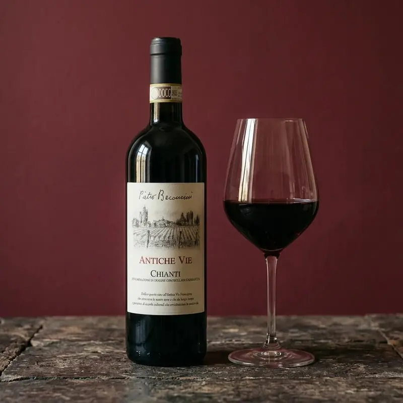 Pietro Beconcini Antiche Vie Chianti, Tuscan red wine on the Crosta list