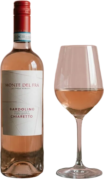 CHIARETTO wine, bottle and glass