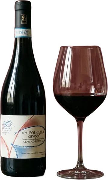 VALPOLICELLA RIPASSO wine, bottle and glass